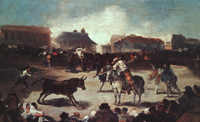 Francisco de Goya Village Bullfight oil painting picture
